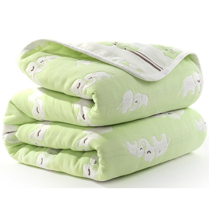 Six Layers Cotton Blanket - Chevron, Flamingo, Diamond, Cloud