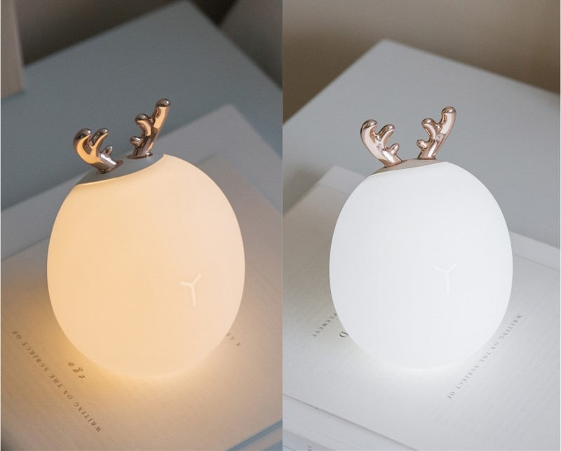 Dimmable SIlicone LED Night Light - Rabbit - Deer - Just KIdding Store