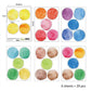 Watercolor Dot Wall Decal Colorful Wall Stickers - Just Kidding Store