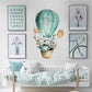 Hot Air Balloon Decal - Watercolor Wall Sticker - Just Kidding Store