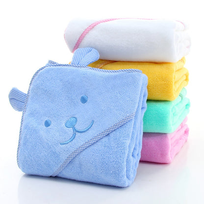 Cotton Hooded Baby Kids Terry Bath Towel - Just Kidding Store