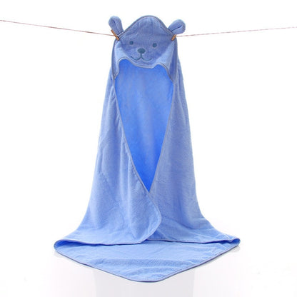 Cotton Hooded Baby Kids Terry Bath Towel - Just Kidding Store