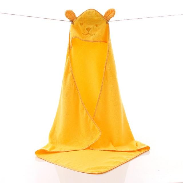 Cotton Hooded Baby Kids Terry Bath Towel - Just Kidding Store