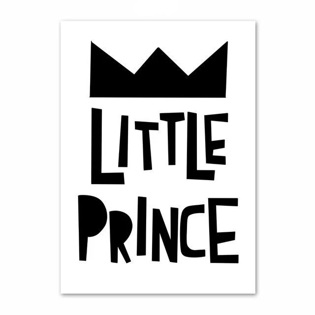 Little Prince - Inspiring Monochrome Canvas Paint - Just Kidding Store