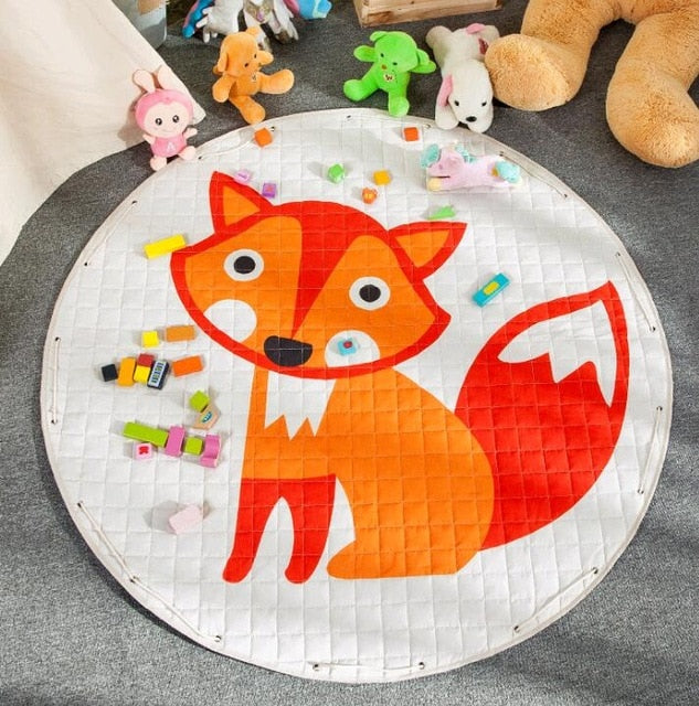 Fox Kids Activity Play Mat - Toy Storage Pouch - Just Kidding Store 