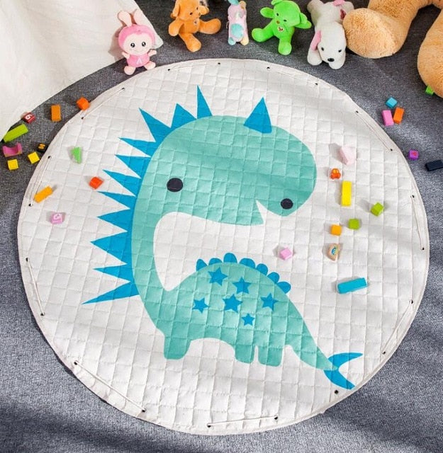 Dinosaur Kids Activity Play Mat - Toy Storage Pouch - Just Kidding Store 