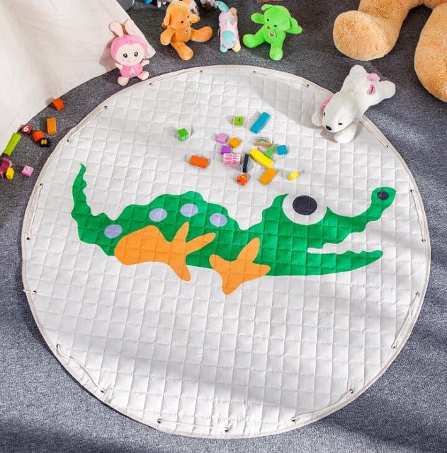 Crocodile Kids Activity Play Mat - Toy Storage Pouch - Just Kidding Store 