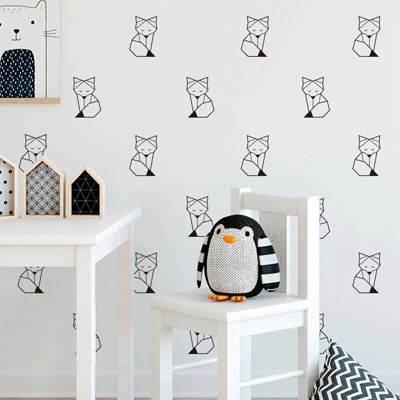 Sleepy Fox Woodland Wall Stickers Kids Wall Decal - Just Kidding Store