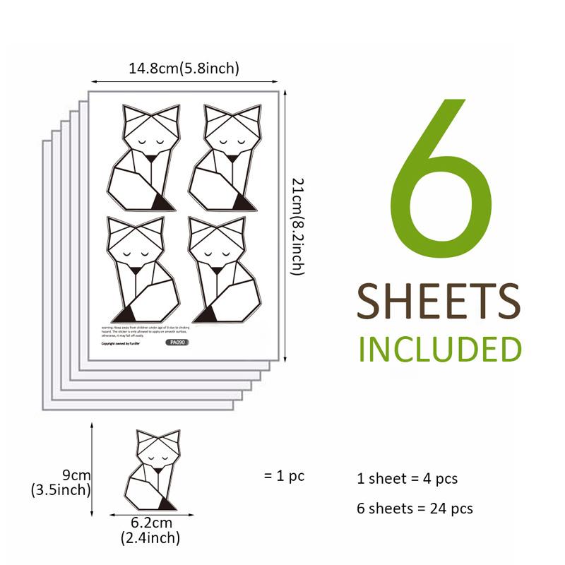Sleepy Fox Woodland Wall Stickers Kids Wall Decal - Just Kidding Store