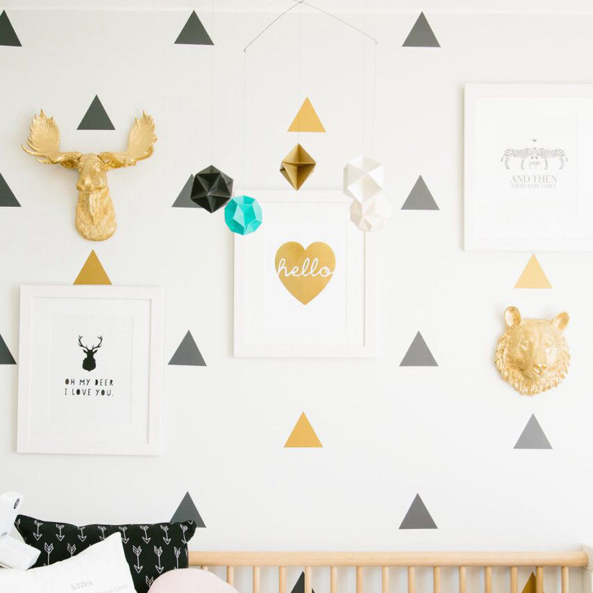 Triangles Wall Stickers Kids Wall Decal - Just Kidding Store