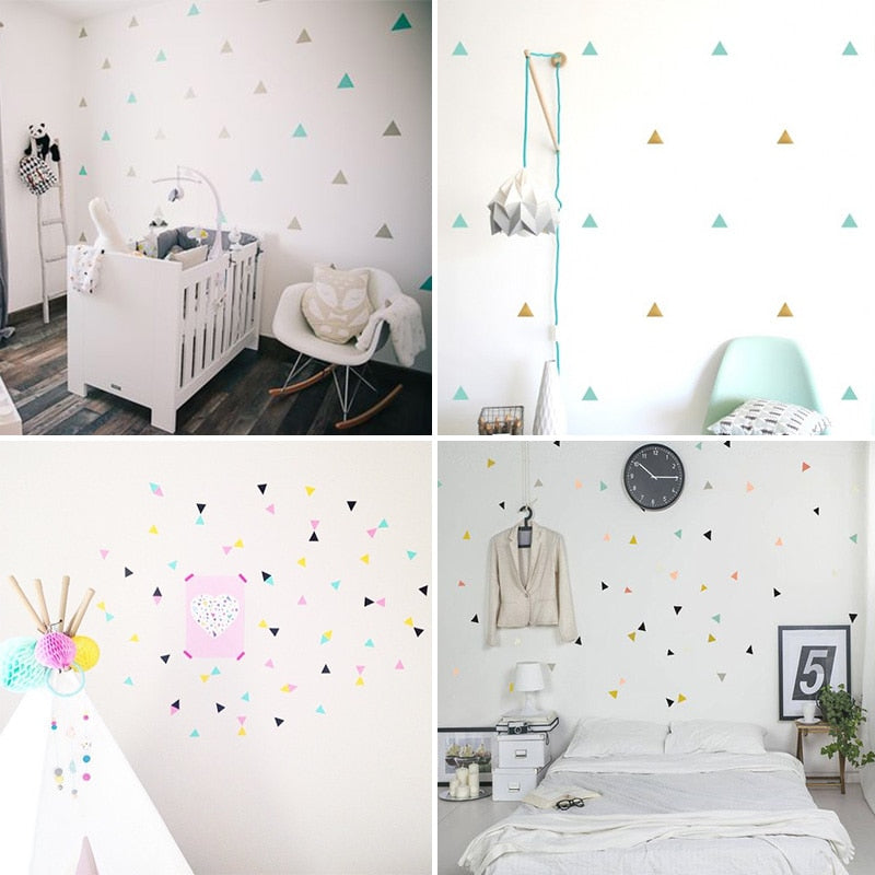 Triangles Wall Stickers Kids Wall Decal - Just Kidding Store