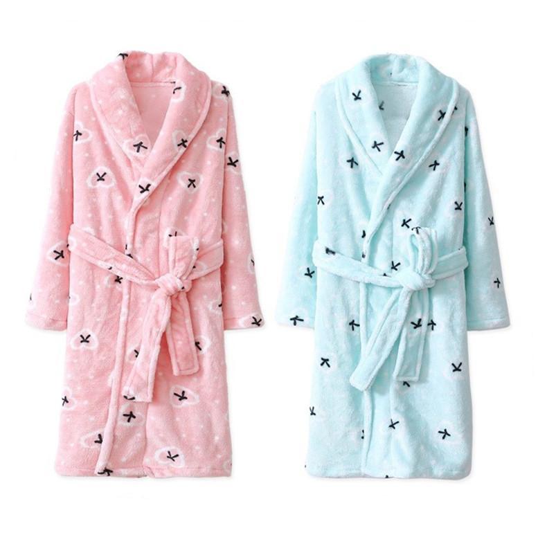 Long Flannel Bathrobe - Kids Dressing Gown - Just Kidding Store