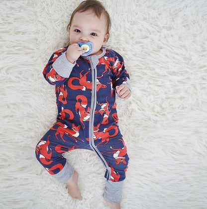 Red Fox Romper Baby Kids Fashion - Just Kidding Store