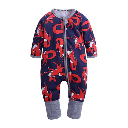 Red Fox Romper Baby Kids Fashion - Just Kidding Store