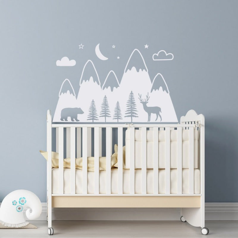 Deep In The Forest Wall Decal Woodland Wall Stickers - Just Kidding Store