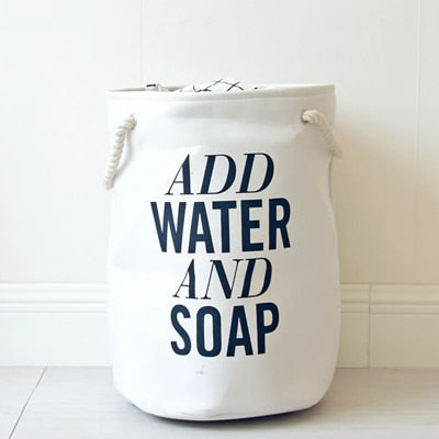 Add Water And Soap Kids Big Laundry Hamper Basket - Just Kidding Store