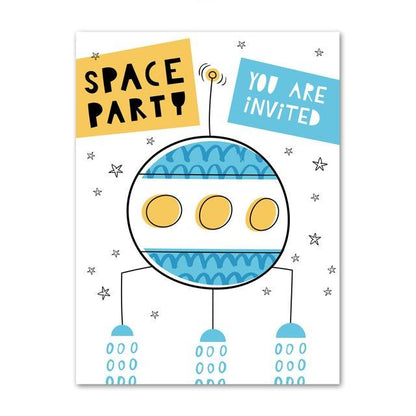Nordic Style Kids Posters  Space Series Wall Art - Just Kidding Store