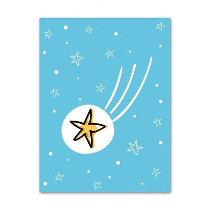 Nordic Style Kids Posters  Space Series Wall Art - Just Kidding Store