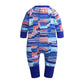 Blue Abstract  Baby Fashion Trendy Romper - Just Kidding Store