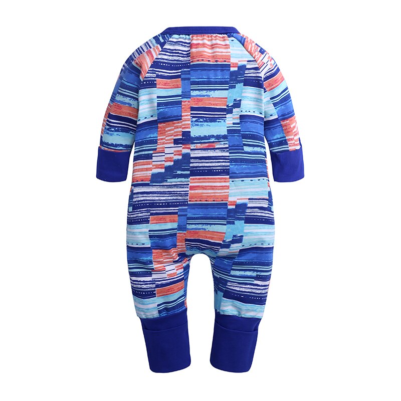 Blue Abstract  Baby Fashion Trendy Romper - Just Kidding Store