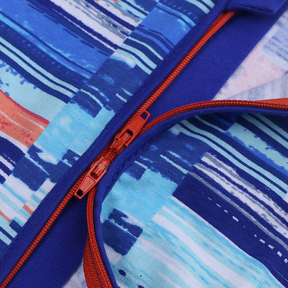 Blue Abstract  Baby Fashion Trendy Romper - Just Kidding Store