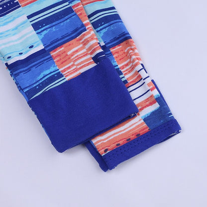 Blue Abstract  Baby Fashion Trendy Romper - Just Kidding Store
