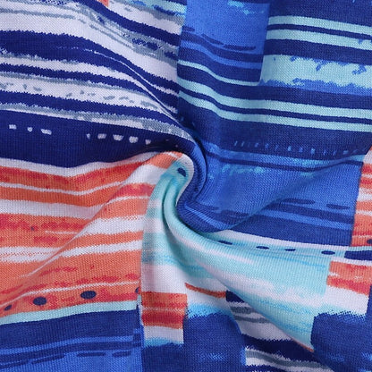 Blue Abstract  Baby Fashion Trendy Romper - Just Kidding Store