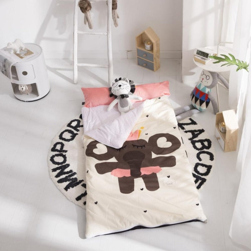 Kids Sleeping Bag With Pillow - Elephant Sleeping Envelope Just Kidding Store