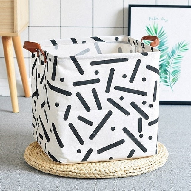 Cube Canvas Basket -  Kids Toy Storage Box - Just Kidding Store