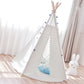 Pom Pom Kids Teepee - 5 Poles Play Tent - Just Kidding Store