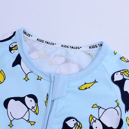 Penguin Summer Baby Kids Trendy Fashion Romper - Just Kidding Store