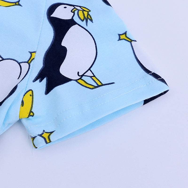 Penguin Summer Baby Kids Trendy Fashion Romper - Just Kidding Store