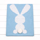 Little Bunny Rabbit Baby Toddler Kids Knit Blanket Just Kidding Store