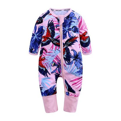 Spring Flowers Romper - Baby Kids Summer Romper - Just Kidding Store