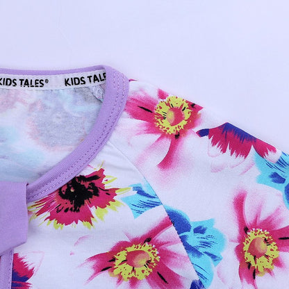 Spring Flowers Romper - Baby Kids Summer Romper - Just Kidding Store