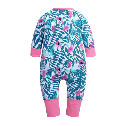 Pink Flowers Baby Toddler Kids Romper - Just Kidding Store