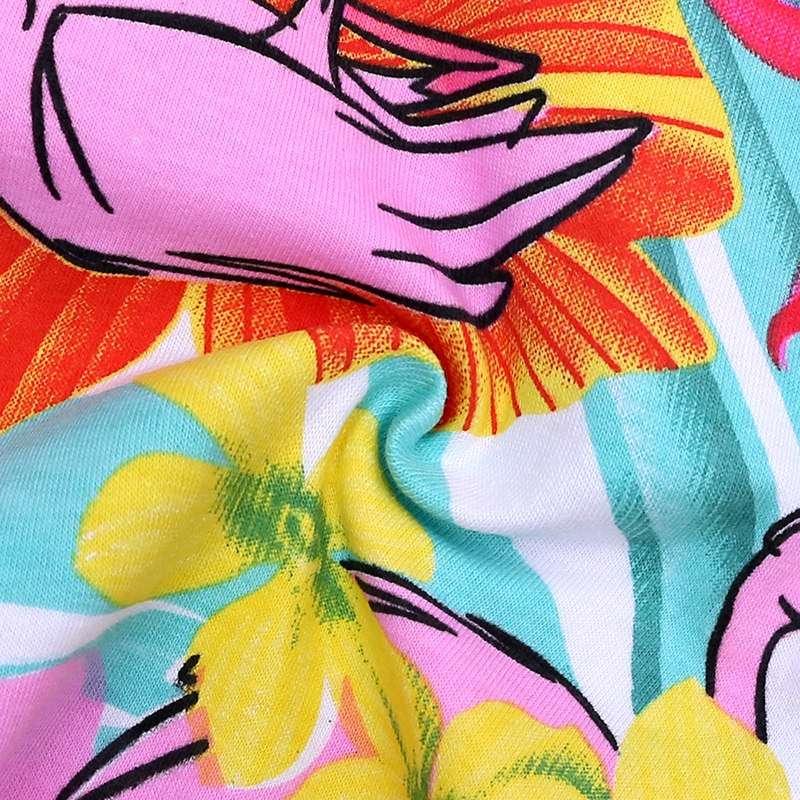 Pink Flamingo Baby Toddler Kids Summer Romper - Just Kidding Store