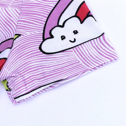 Rainbow Cloud Baby Toddler Kids Summer Romper - Just Kidding Store