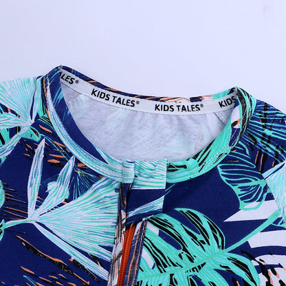 Big Leaves Baby Toddler Kids Summer Romper - Just KIdding Store