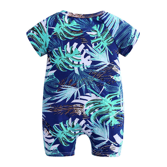 Big Leaves Baby Toddler Kids Summer Romper - Just KIdding Store