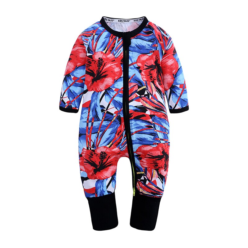 Red Hibiscus Baby Toddler Kids Trendy Romper - Just Kidding Store