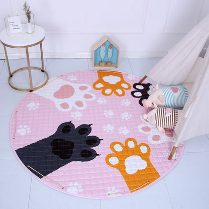 Activity Play Mat Kids Toy Storage Bag Paw Print - Just Kidding Store