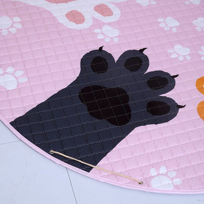 Activity Play Mat Kids Toy Storage Bag Paw Print - Just Kidding Store