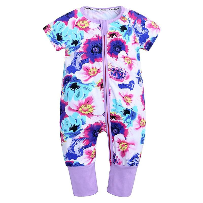 Spring Flowers Summer Romper Baby Kids Fashion - Just Kidding Store