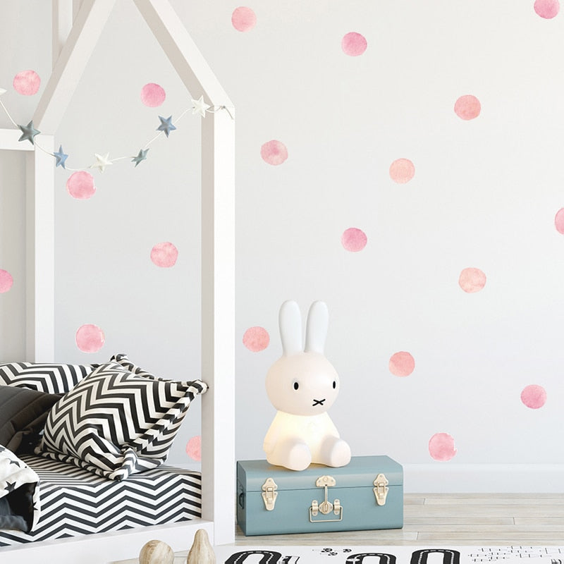 Watercolor Dot Wall Decal  Kids Wall Stickers - Just Kidding Store