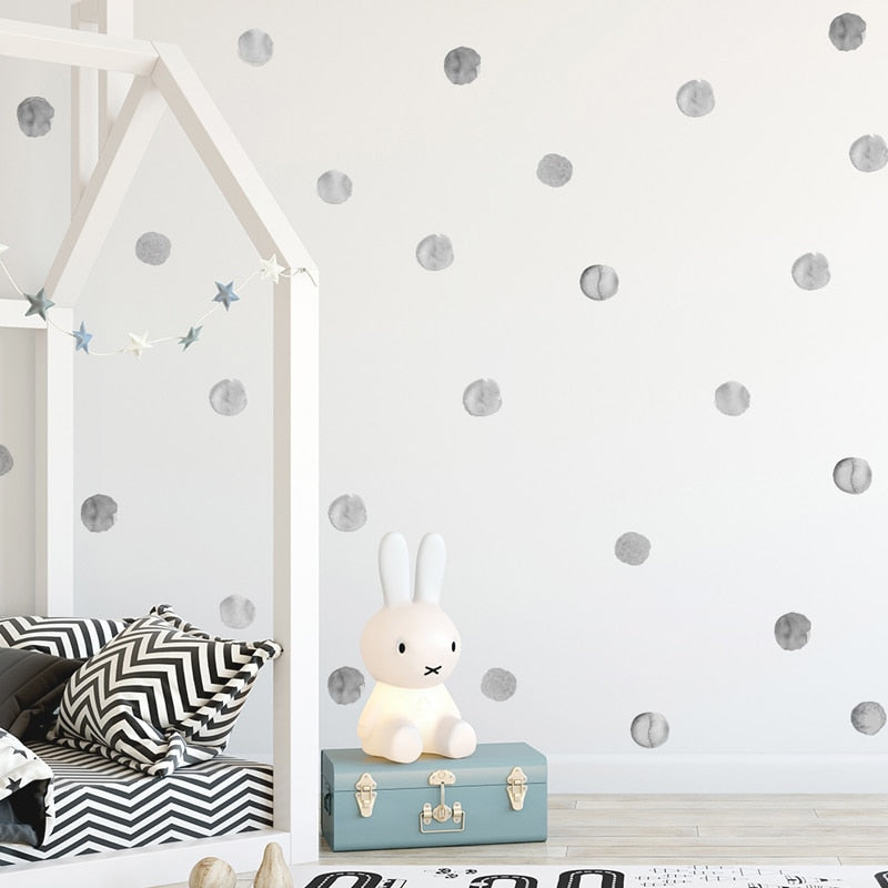 Watercolor Dot Wall Decal  Kids Wall Stickers - Just Kidding Store