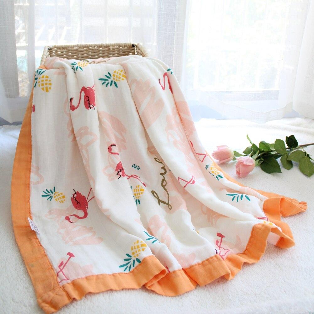 4 Layers Bamboo Fiber Blanket Baby Kids Muslin Wrap - Just Kidding Store