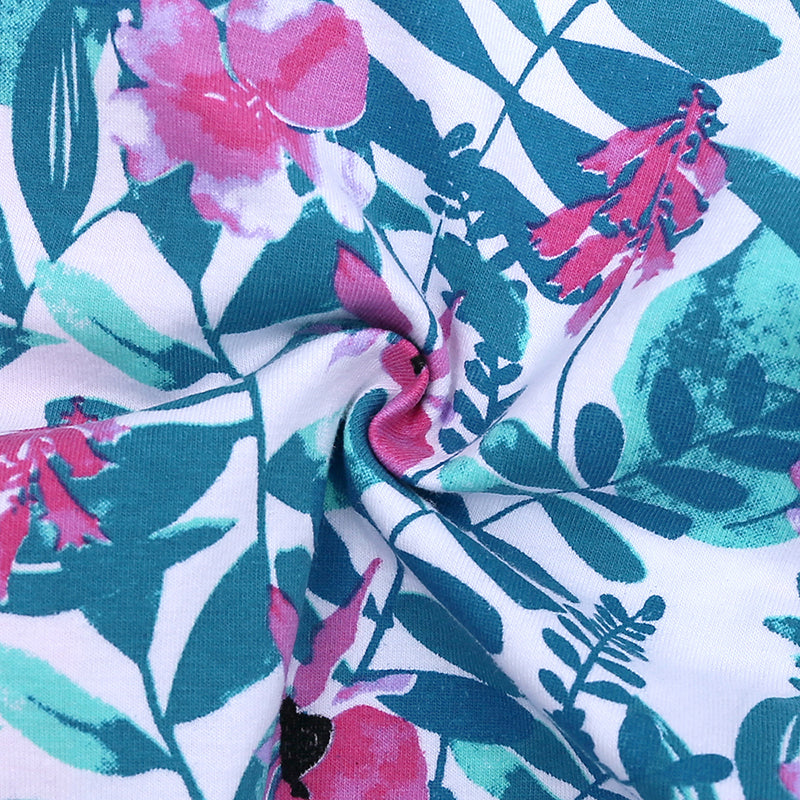 Pink Flowers Summer Baby Kids Trendy Fashion Romper Just Kidding Store