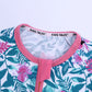 Pink Flowers Summer Baby Kids Trendy Fashion Romper Just Kidding Store