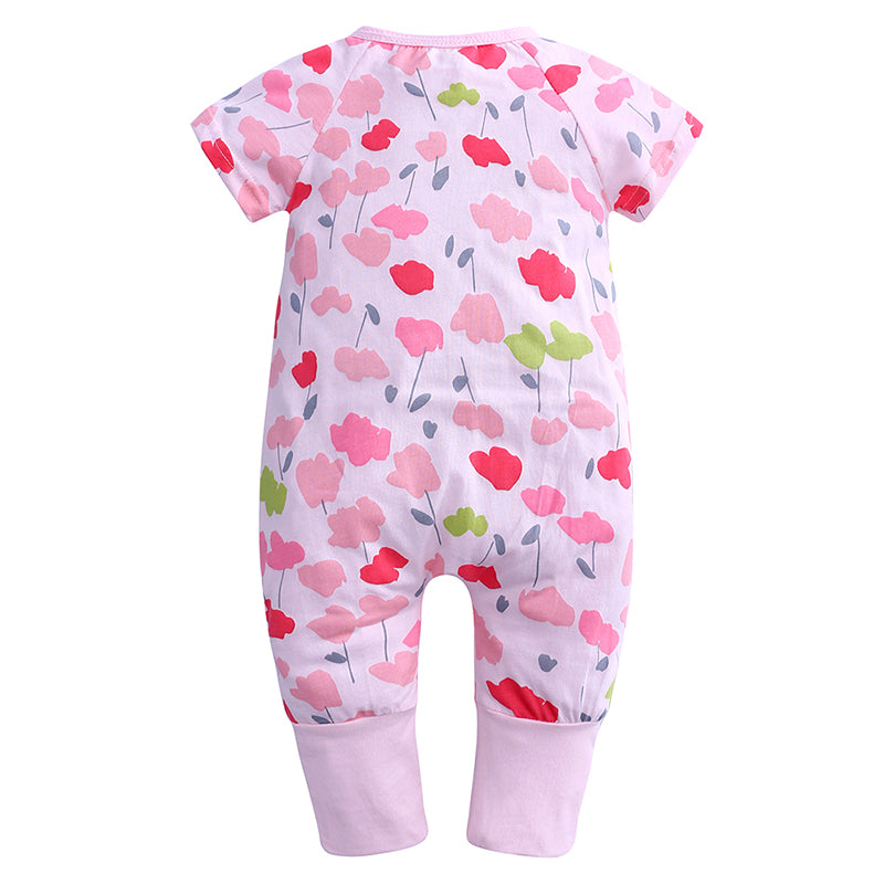 Poppy Flowers Baby Toddler Fashion Trendy Summer Romper Just Kidding Store